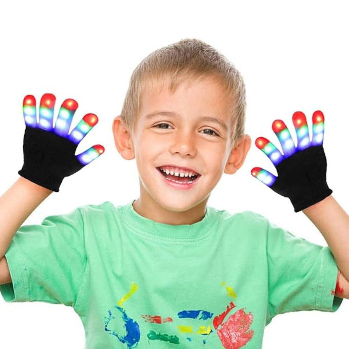 GUANTES LUMINOSOS MULTICOLOR RGB