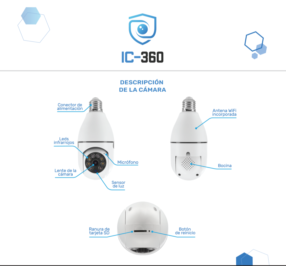 Cámara Seguridad Inteligente 360° (IC-360)