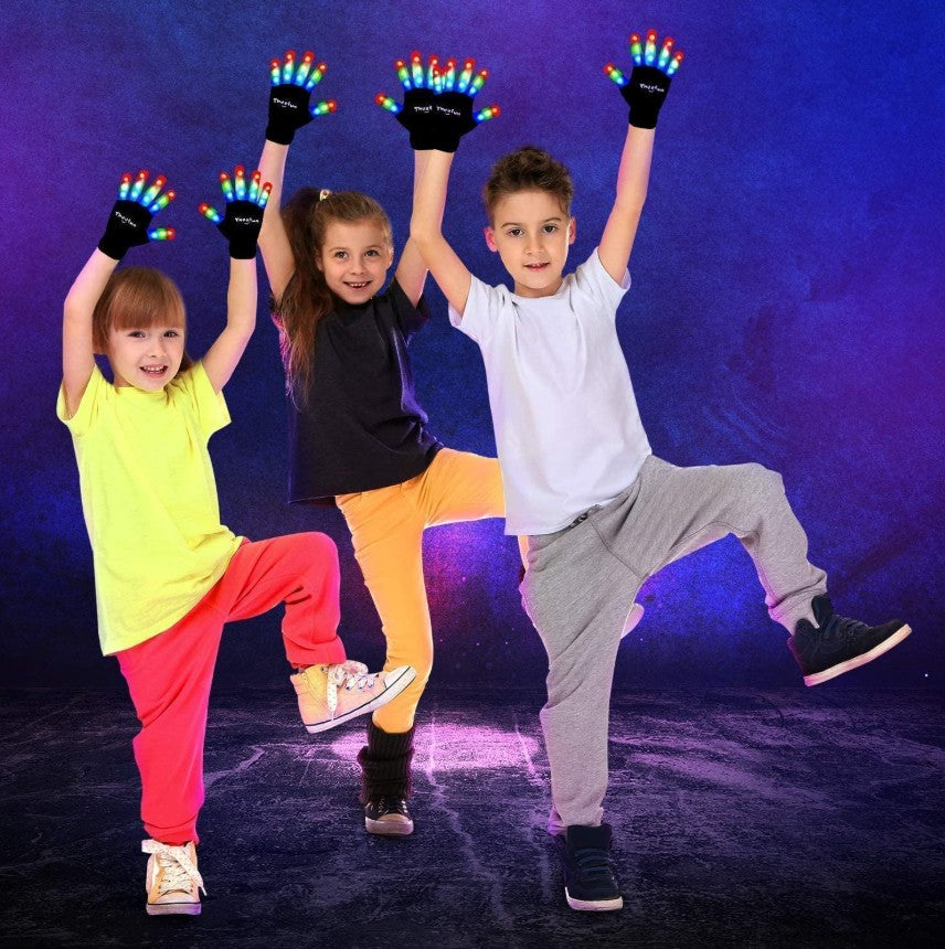 GUANTES LUMINOSOS MULTICOLOR RGB