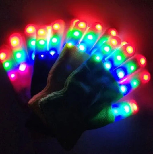 GUANTES LUMINOSOS MULTICOLOR RGB